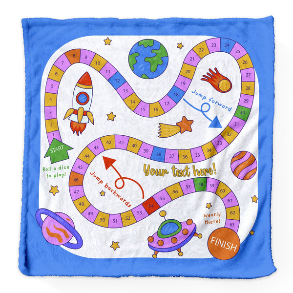 Space Play - Personalised Extra Soft Luxury Baby Blanket - 75cm x 75cm