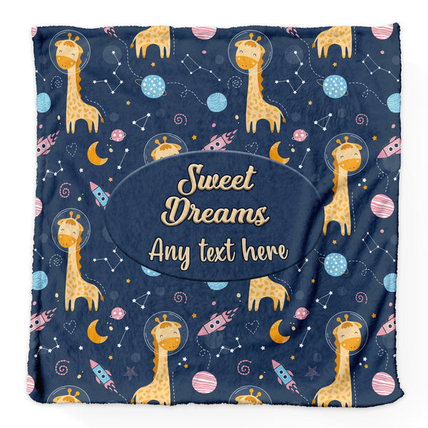 Sweet Dreams - Personalised Extra Soft Luxury Baby Blanket - 75cm x 75cm