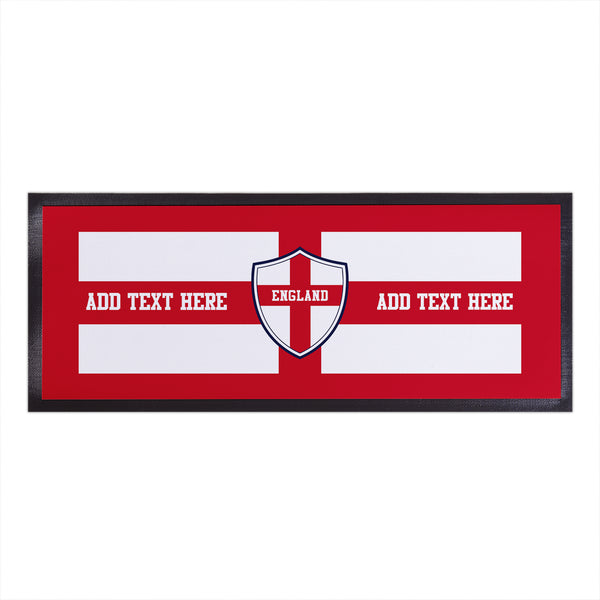 Euro 24 - St George's Flag - Personalised Bar Runner