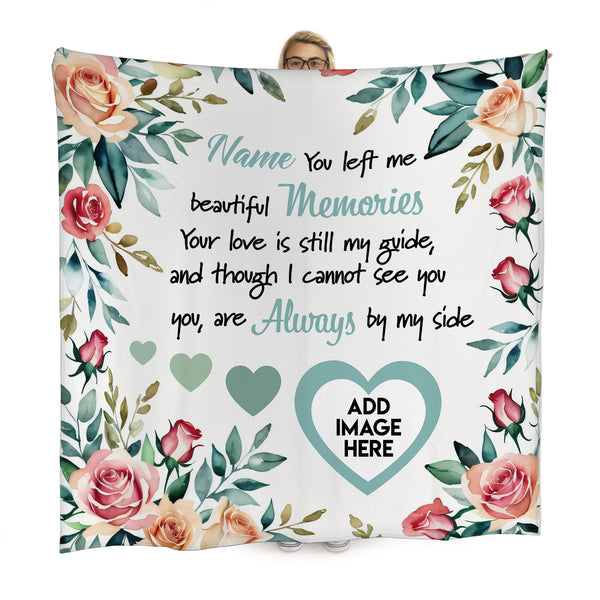 Personalised Beautiful Memories - Personalised Memory Fleece Blanket 150cm X 150cm