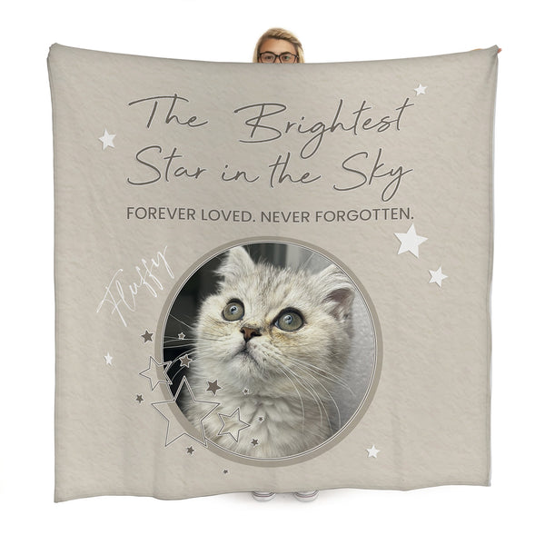 Brightest Star - Fleece - Personalised Memory Fleece Blanket 150cm X 150cm