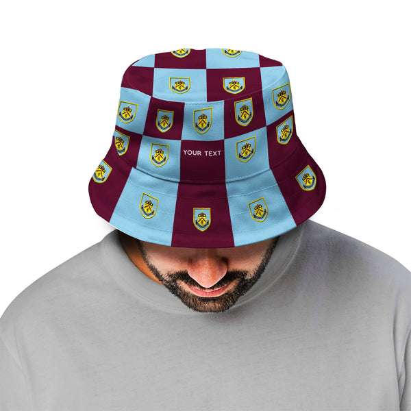 Burnley FC Chequered Bucket Hat - Offically Licensed Product