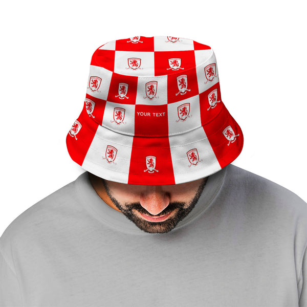 Middlesbrough Chequered Bucket Hat - Offically Licensed Product