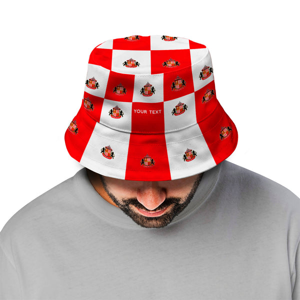 Sunderland AFC Chequered Bucket Hat - Offically Licensed Product