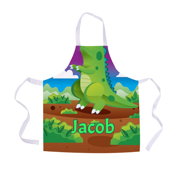 Personalised - Dinosaur - Kids Apron