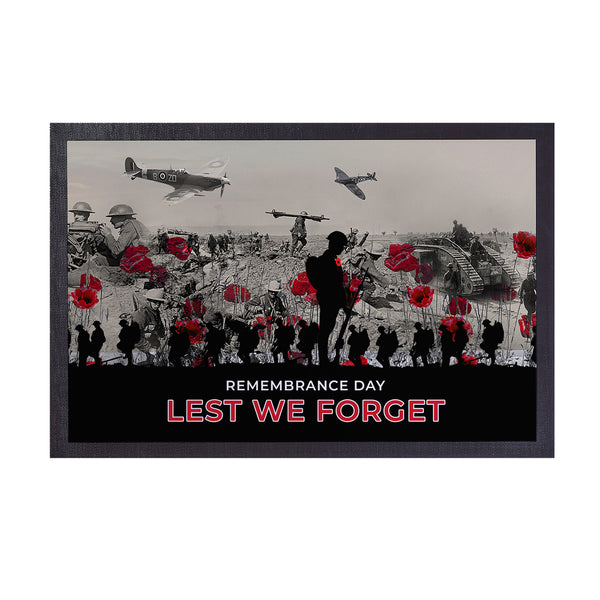 Remembrance Day Photos - Door Mat - 60cm x 40cm