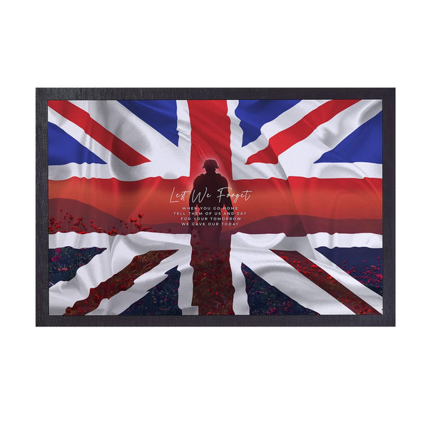 Remembrance Day Sunset - Door Mat - 60cm x 40cm