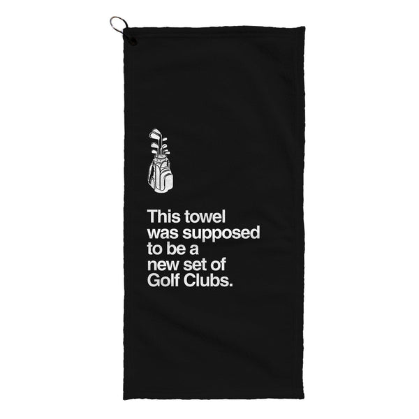 New Set of Golf Clubs - Funny Golf-Themed Golf Towel