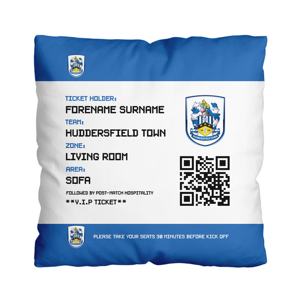 Huddersfield Town- Football Ticket 45cm Cushion - Officially Licenced