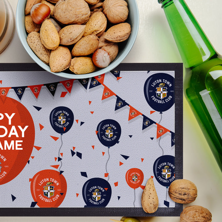 Luton Town - Balloons Personalised Bar Runner - Officially Licenced