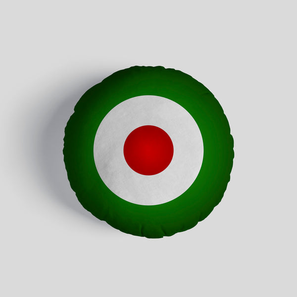 MOD Target - Green 14" Round Throw Cushion