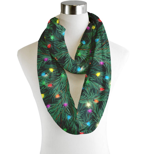 Christmas Lights - Scarf - Infinity  - Chiffon