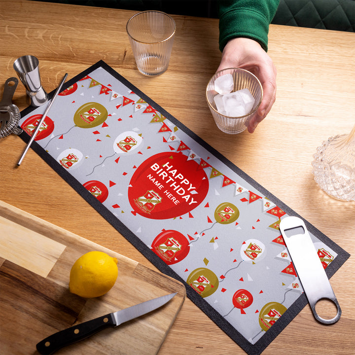 Swindon Town - Balloons Personalised Bar Runner - Officially Licenced