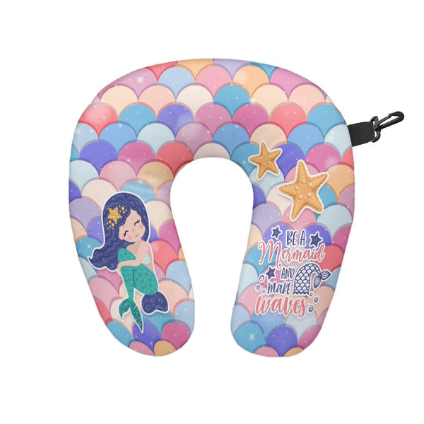 Mermaid Scales - Personalised Travel Neck Pillow