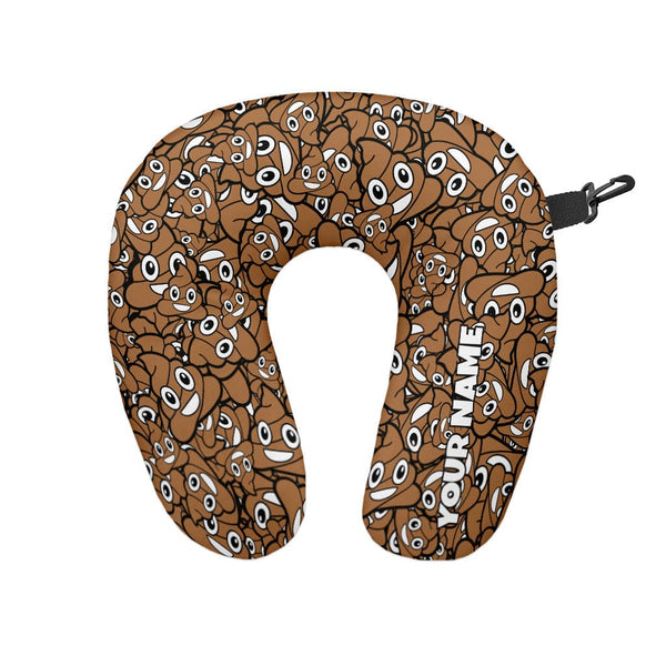 Poo Emoji - Personalised Travel Neck Pillow