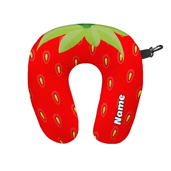 Strawberry - Personalised Travel Neck Pillow