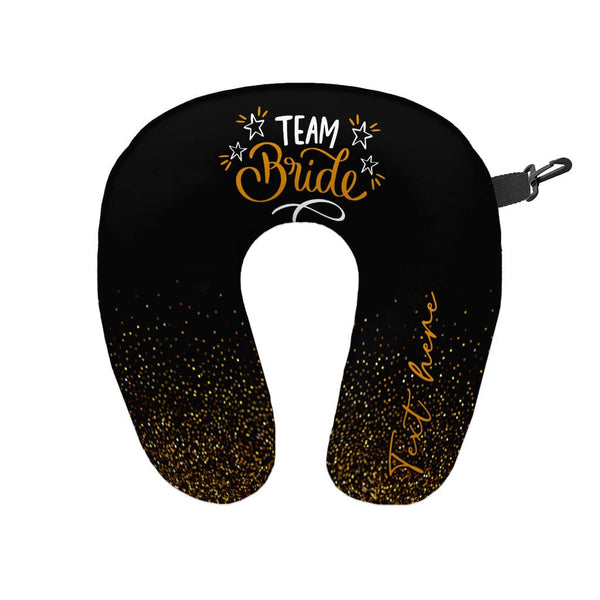 Team Bride - Sparkle - Personalised Travel Neck Pillow