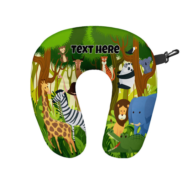 Jungle - Personalised Travel Neck Pillow