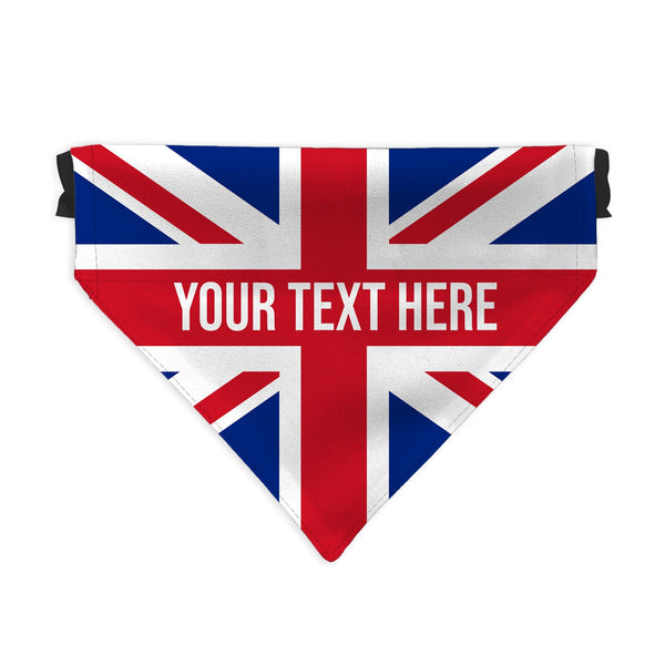 Union Jack Flag - Custom Personalised Dog Bandana - 4 Sizes