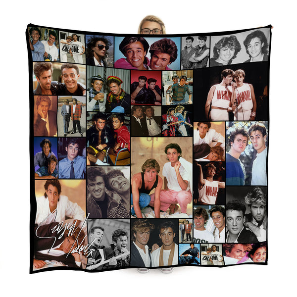 Wham Montage Fleece Throw - Large Size 150cm x 150cm