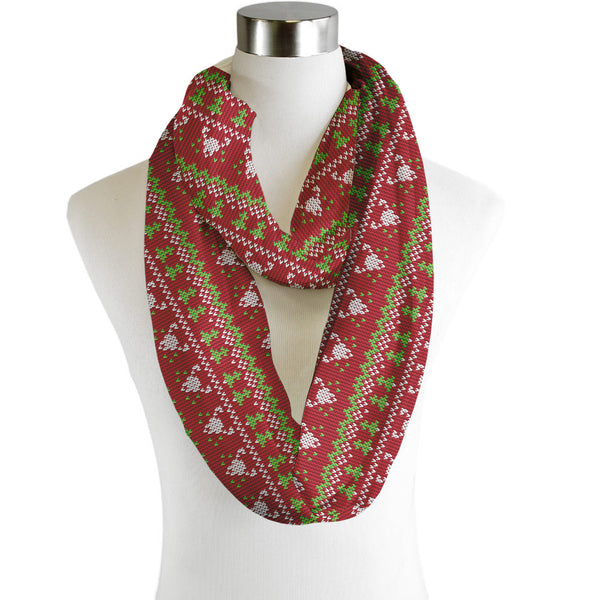 Christmas Rudolph Jumper - Scarf - Infinity  - Chiffon