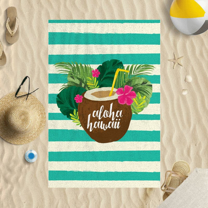 Personalised Beach Towel - Aloha Hawaii