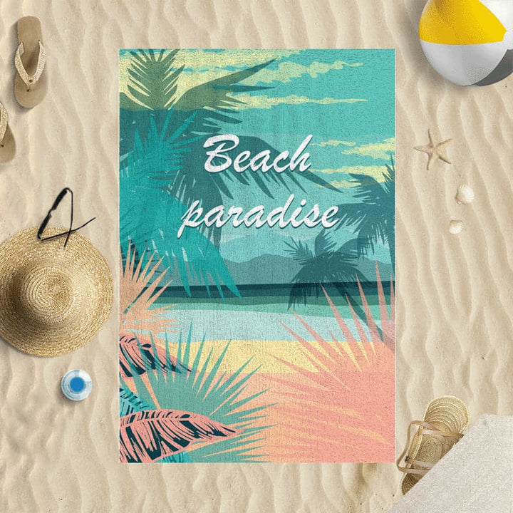 Personalised Beach Towel - Beach Paradise