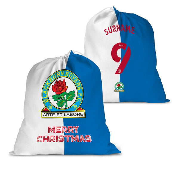 Blackburn Rovers FC Back of Shirt Santa Sack