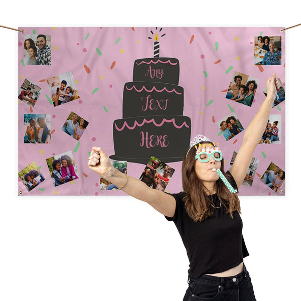 Custom Birthday Photo Banner