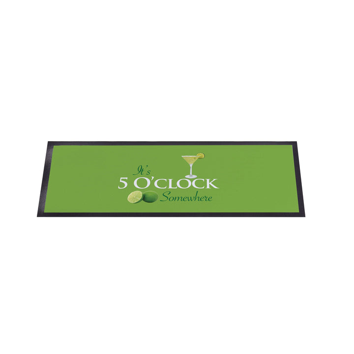 Personalised Bar Runner - It's 5 O'Clock Somewhere - 5 Colourways