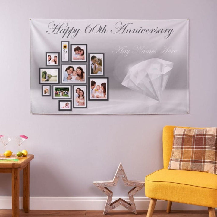 Diamond Anniversary Banner - 5ft x 3ft