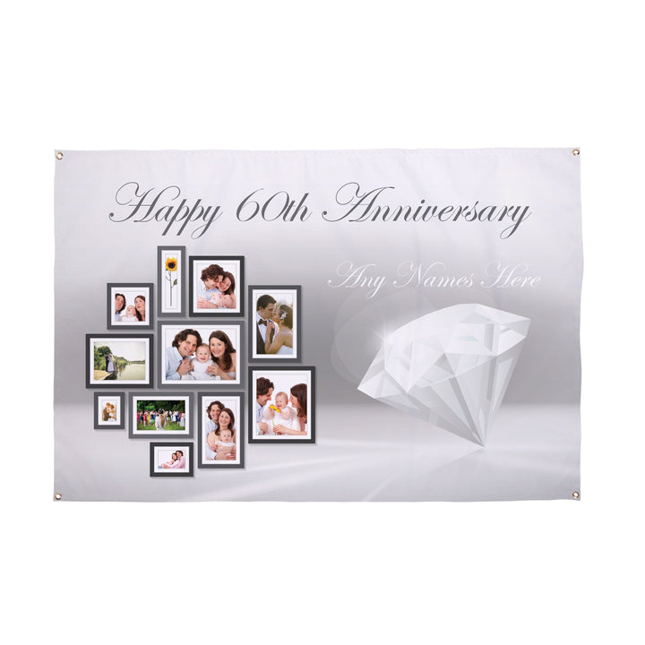 Diamond Anniversary Banner - 5ft x 3ft