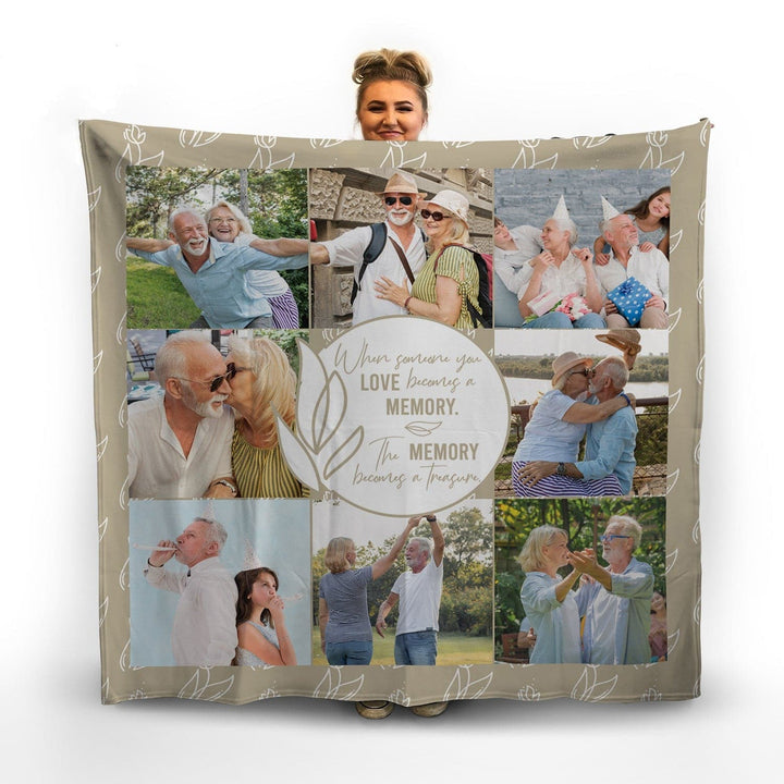 Gold Memorial -  Photo Fleece Blanket