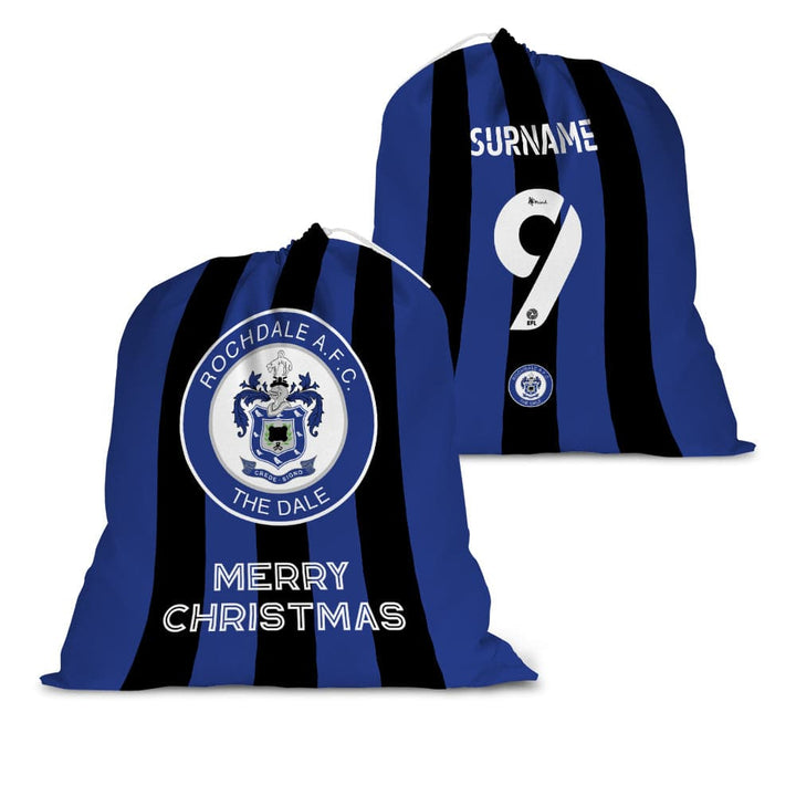 Rochdale AFC Back of Shirt Santa Sack