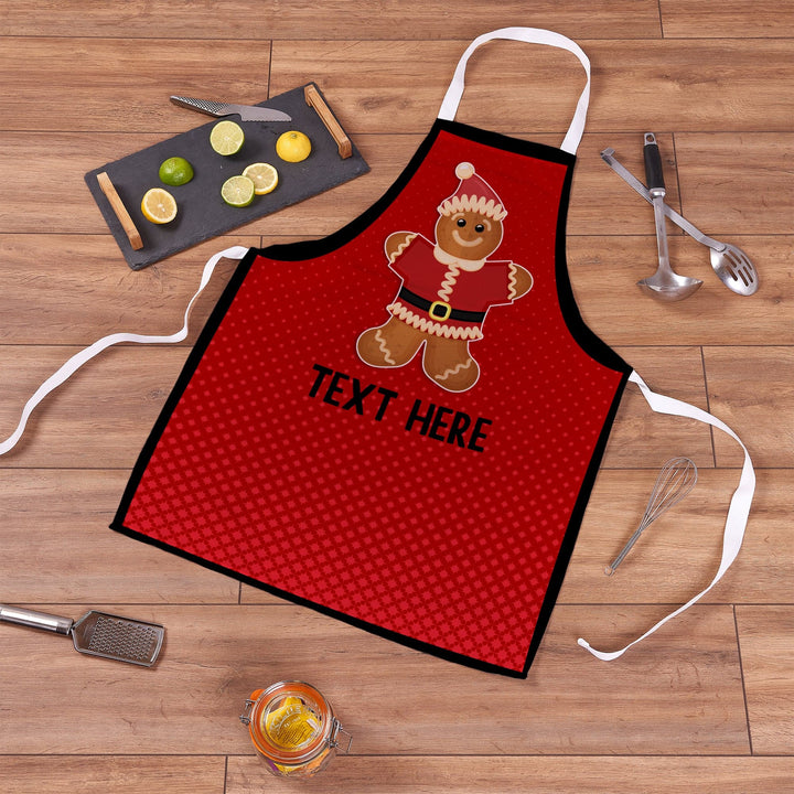 Gingerbread Man - Personalised Adults Apron