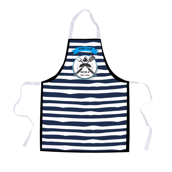 Blue Stripe - Master Of Grill - Adults Apron