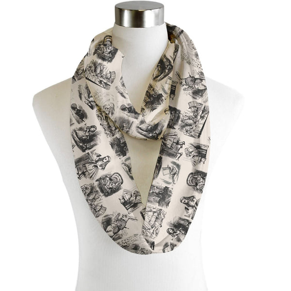 Alice in Wonderland Chiffon Scarf