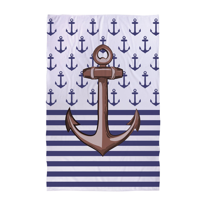 Personalised Beach Towel - Anchor