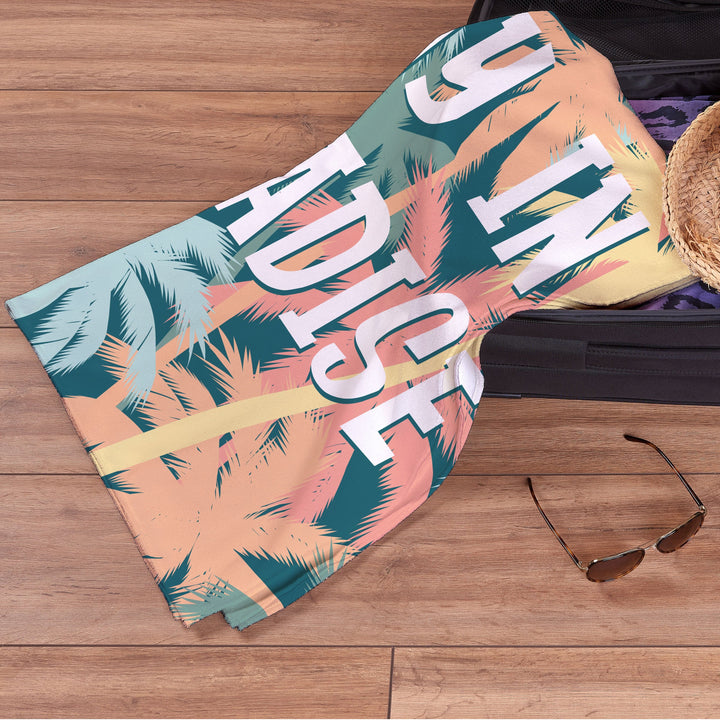 Personalised Beach Towel - Another Day in Paradise