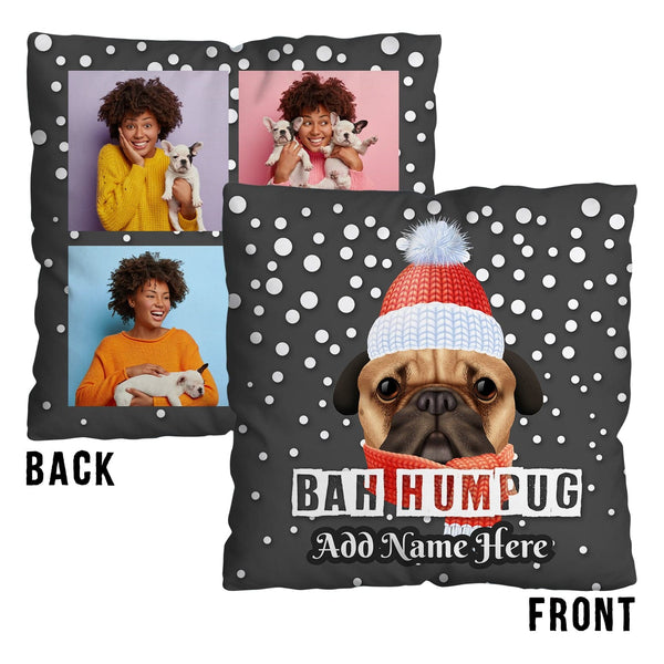 Bah Humpug - Grey - 45cm Cushion