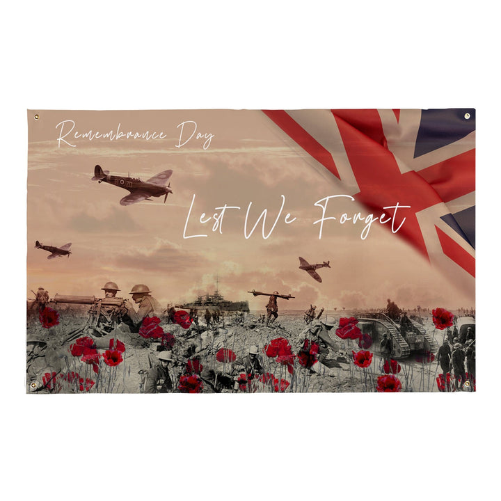 Remembrance Day - Remembrance Day War Scene | Personalised Banner - 5ft x 3ft