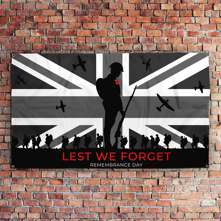 Remembrance Day - Solider March - Two Variants | Personalised Banner - 5ft x 3ft