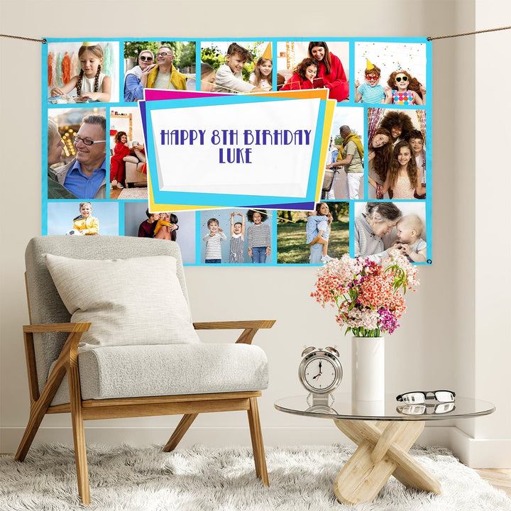 Any Occasion Photo Banner - Edit Text And Colour- 5FT X 3FT