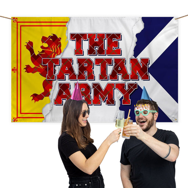 Scotland - Tartan Army Rip - 5 X 3 Banner