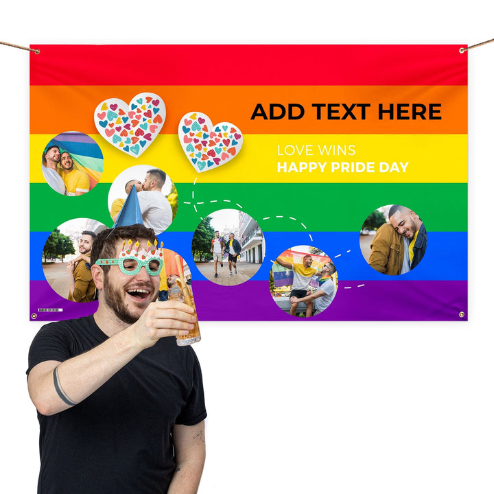 Pride photo banner - Edit text - 5FT X 3FT