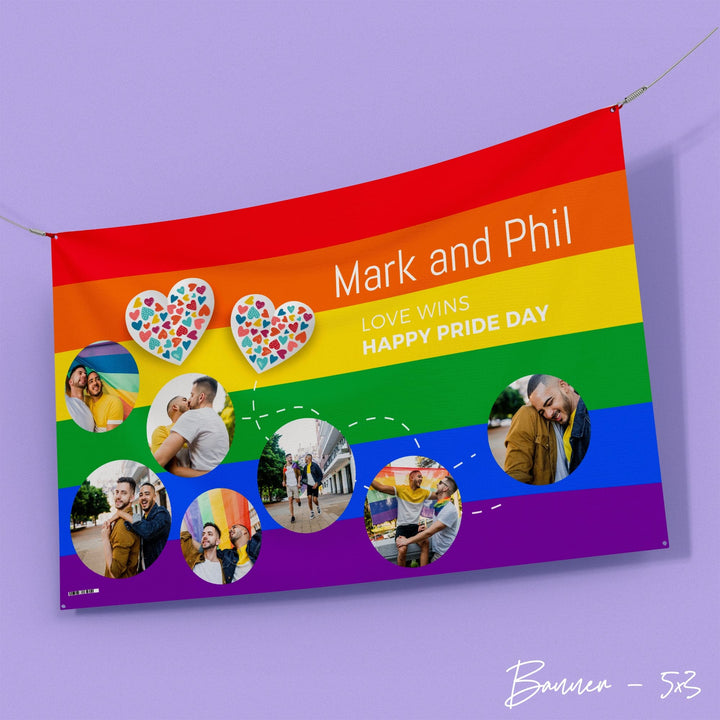 Pride photo banner - Edit text - 5FT X 3FT