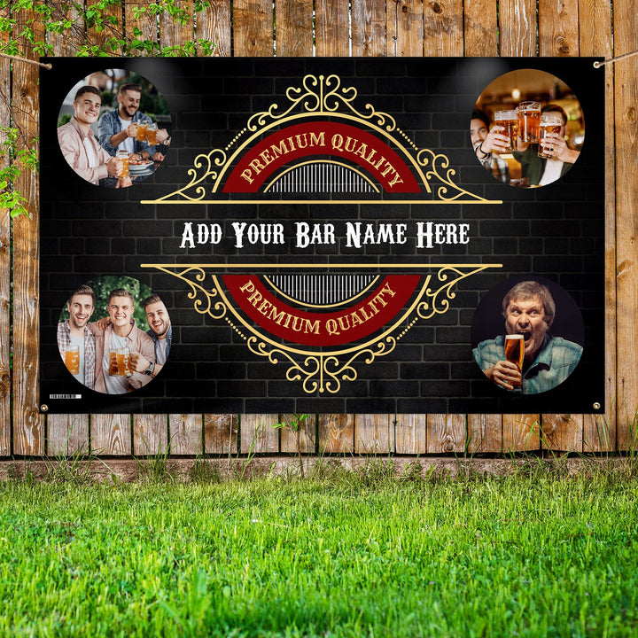 Gold Bar Sign | Photo Banner - 5ft x 3ft