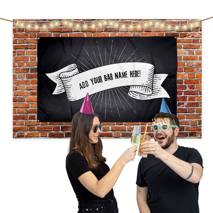 Brick Wall Bar sign | Add Text - 5ft x 3ft