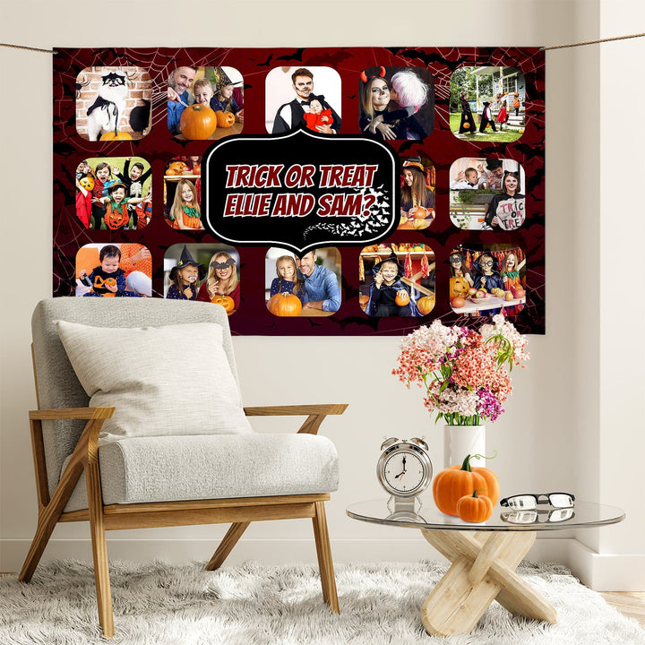 Photo Banner - Halloween Blood Bat - Edit text - 5FT X 3FT