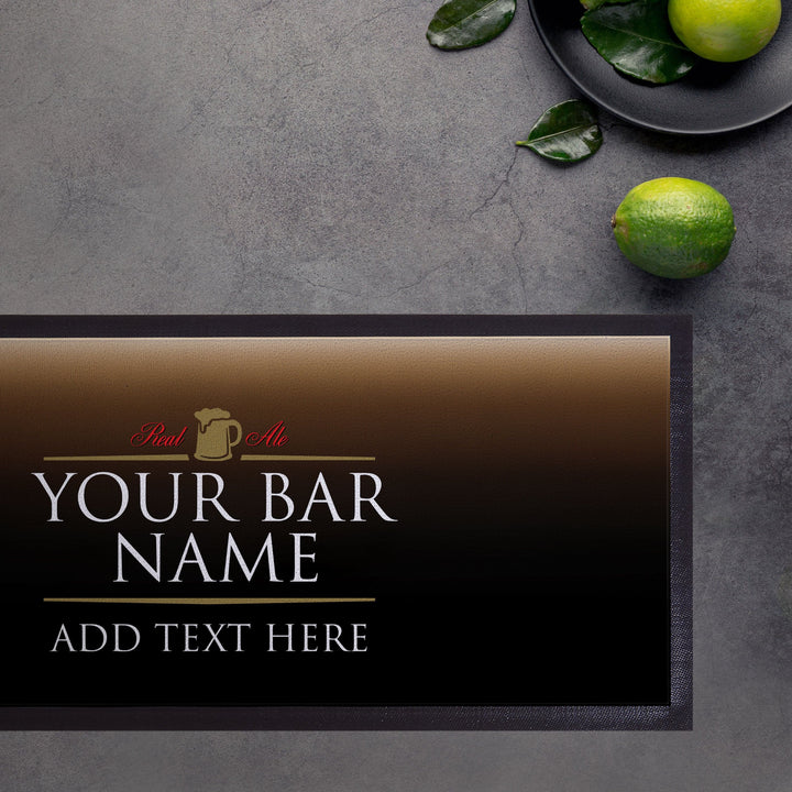 Personalised Bar Runner - Real Ale Beer